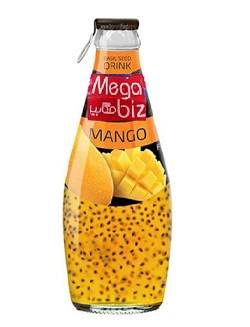 مگابیز نوشیدنی تخم شربتی انبه 240 میل